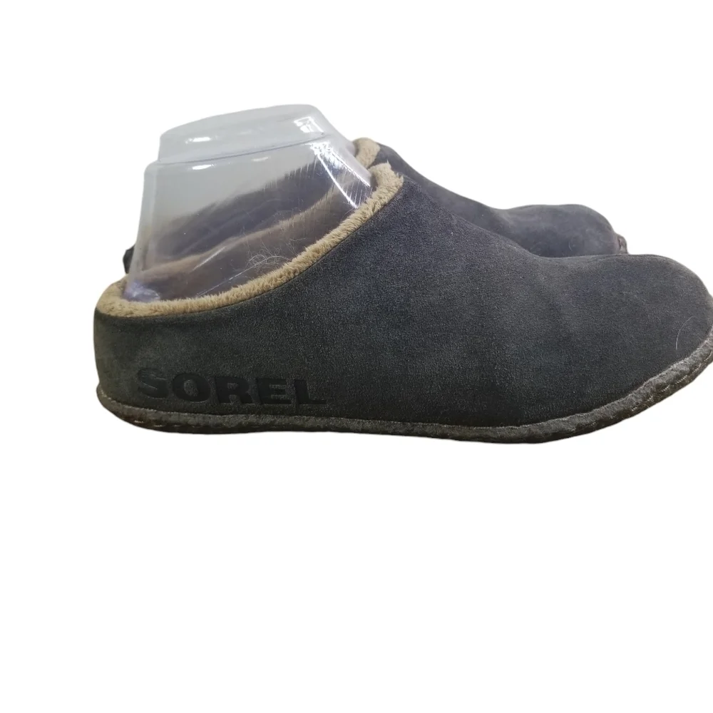 Sorel Lanner Ridge II fleece suede mule slipper womens 7 kids 5